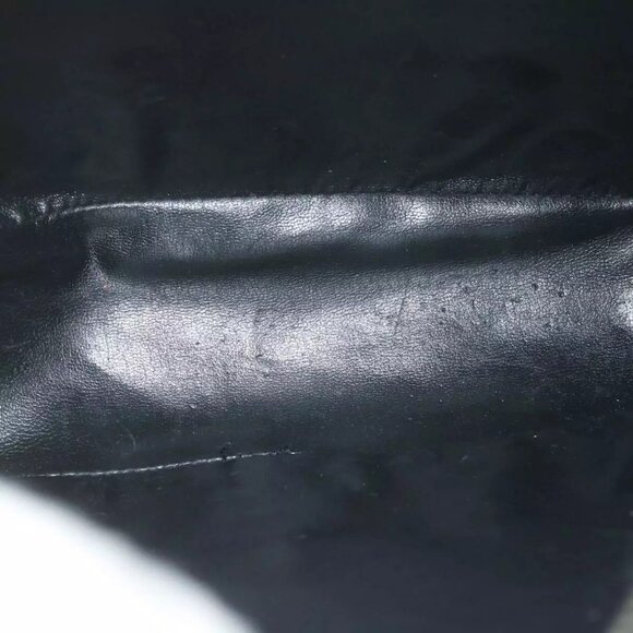 Salvatore Ferragamo Shoulder Bag Leather Navy Auth - Picture 9 of 16